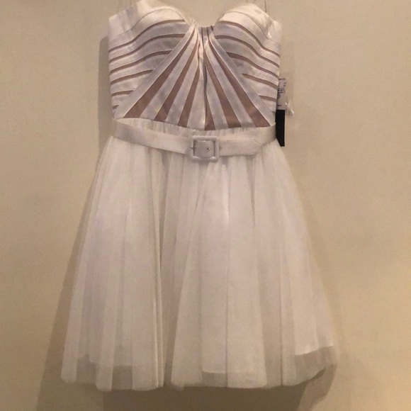 Aidan Mattox Short Satin and Tulle Dress NWT - Picture 2 of 5